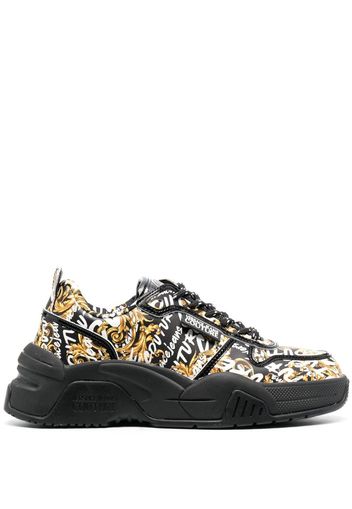 Versace Jeans Couture Sneakers mit Logo-Print - Schwarz