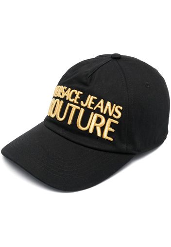 Versace Jeans Couture metallic-logo baseball cap - Schwarz