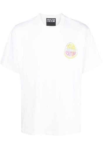 Versace Jeans Couture T-Shirt mit grafischem Print - Weiß