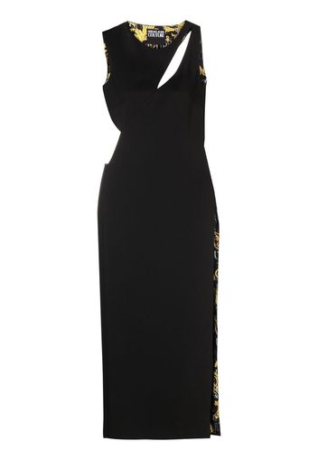 Versace Jeans Couture Maxikleid mit Cut-Outs - Schwarz