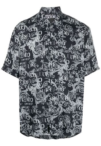 Versace Jeans Couture Hemd mit Barock-Print - Schwarz