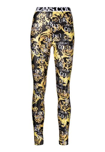 Versace Jeans Couture Leggings mit Print - Schwarz