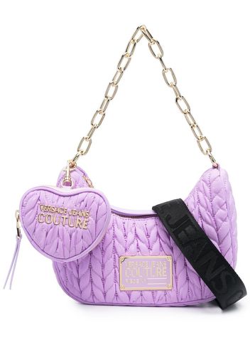 Versace Jeans Couture faux-leather matelassé shoulder bag - Violett