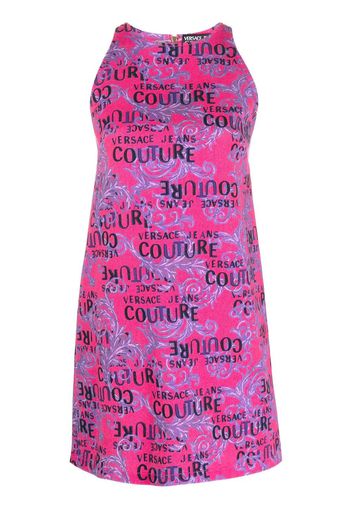 Versace Jeans Couture Logo Couture-print sleeveless minidress - Rosa