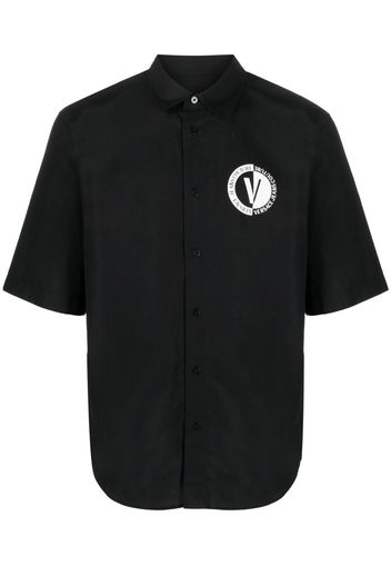 Versace Jeans Couture logo print short-sleeve shirt - Schwarz