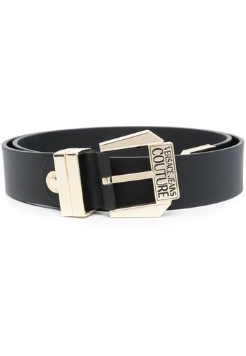 Versace Jeans Couture buckle-fastening leather belt - Black