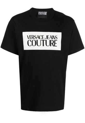 Versace Jeans Couture logo print cotton T-shirt - Schwarz