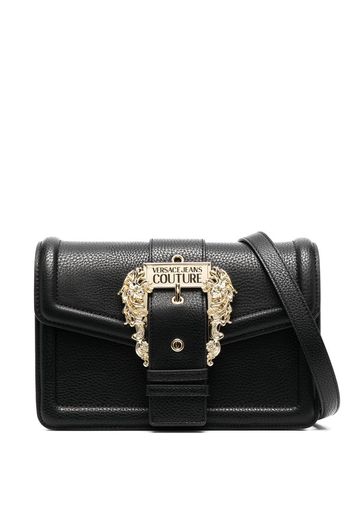 Versace Jeans Couture Baroque-buckle shoulder bag - Schwarz