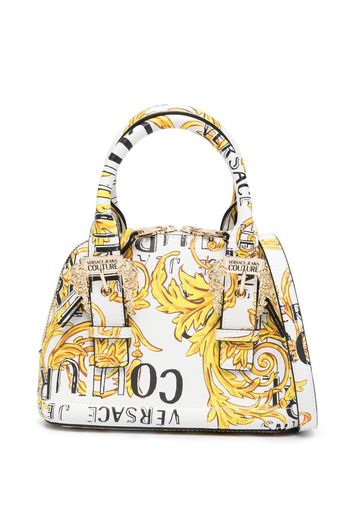 Versace Jeans Couture Barocco-print faux leather mini tote - Weiß