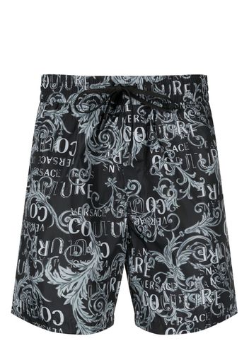 Versace Jeans Couture baroque-print shorts - Schwarz