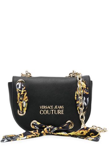 Versace Jeans Couture baroque-detail shoulder bag - Schwarz