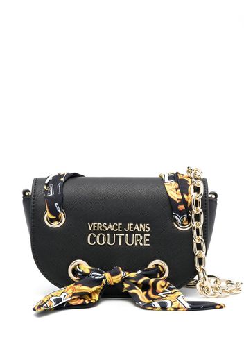 Versace Jeans Couture baroque-print detail shoulder bag - Schwarz