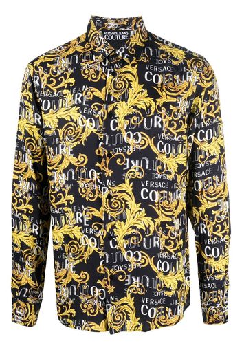 Versace Jeans Couture signature-barocco-print shirt - Schwarz