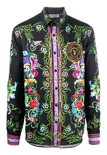 Versace Jeans Couture logo graphic-print shirt - Schwarz