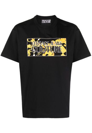 Versace Jeans Couture logo-print cotton T-shirt - Schwarz