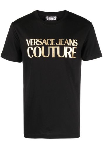 Versace Jeans Couture logo-print cotton T-shirt - Schwarz