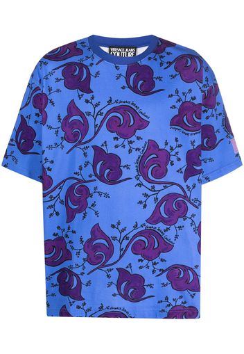 Versace Jeans Couture baroque-print short-sleeve T-shirt - Blau