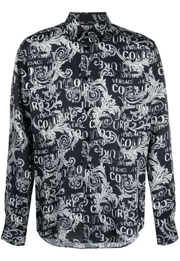 Versace Jeans Couture all-over baroque logo-print shirt - Schwarz