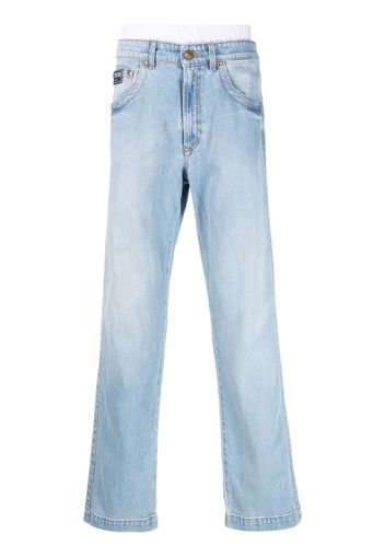 Versace Jeans Couture low-rise wide-leg jeans - Blau