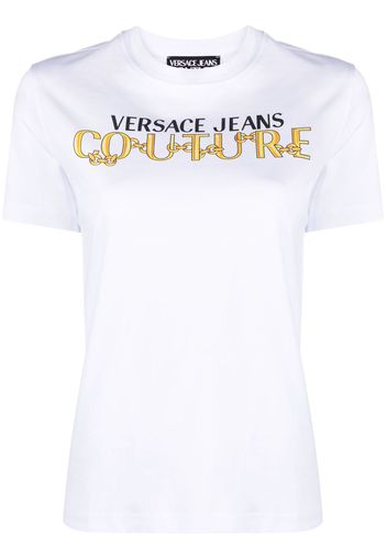 Versace Jeans Couture logo-print cotton T-shirt - Weiß