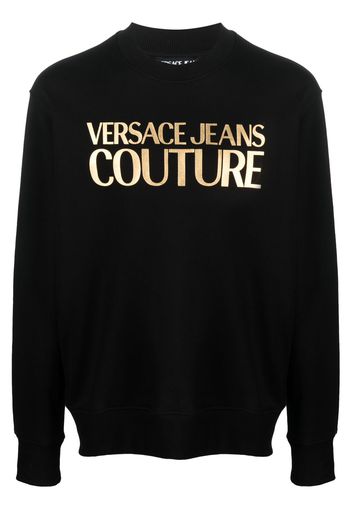 Versace Jeans Couture logo-print cotton sweatshirt - Schwarz