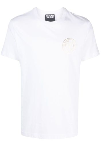 Versace Jeans Couture T-Shirt mit Logo-Print - Weiß