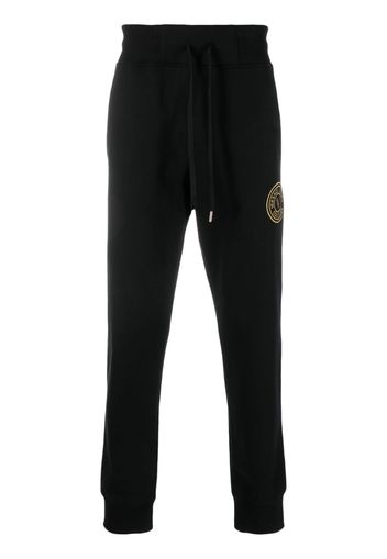 Versace Jeans Couture Jogginghose mit Logo-Stickerei - Schwarz