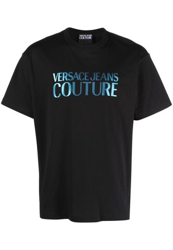 Versace Jeans Couture logo-print cotton T-shirt - Schwarz