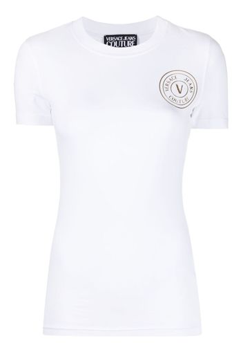 Versace Jeans Couture T-Shirt mit Logo-Print - Weiß