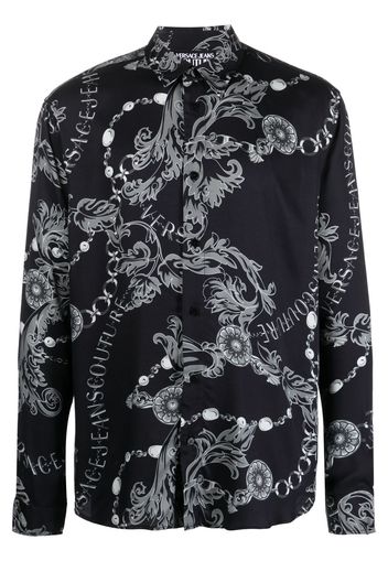 Versace Jeans Couture Chain Couture long-sleeve shirt - Schwarz