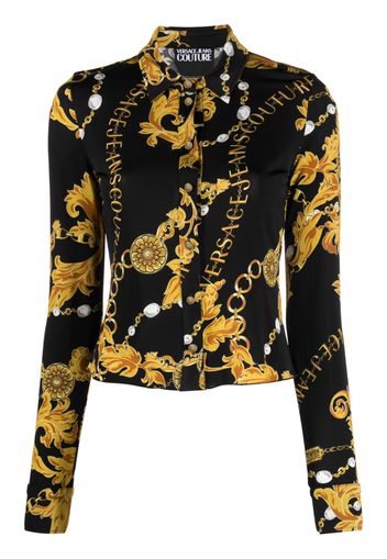 Versace Jeans Couture Chain Couture long-sleeve shirt - Schwarz