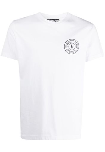 Versace Jeans Couture T-Shirt mit Logo-Print - Weiß