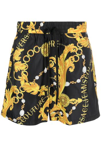 Versace Jeans Couture Chain Couture drawstring shorts - Schwarz