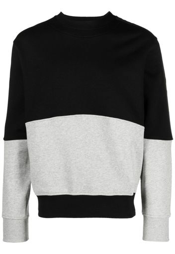 Versace Jeans Couture logo-tape colour-block sweatshirt - Schwarz