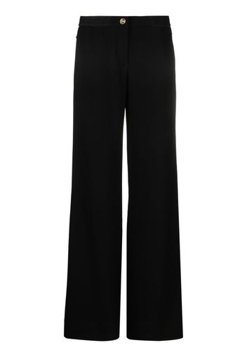 Versace Jeans Couture logo-detail wide leg trousers - Schwarz