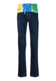 Versace Jeans Couture colour-block slim-fit jeans - Schwarz