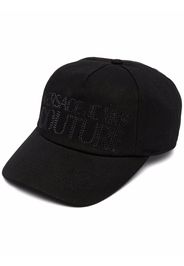 Versace Jeans Couture embellished logo baseball cap - Schwarz