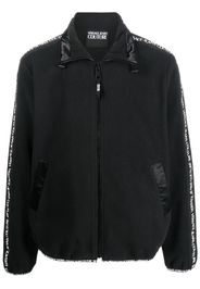 Versace Jeans Couture Sportjacke mit Logo-Print - Schwarz