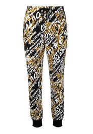 Versace Jeans Couture monogram-print track-pants - Schwarz