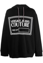 Versace Jeans Couture logo-print pullover hoodie - Schwarz