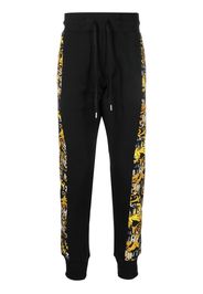 Versace Jeans Couture Barocco-side stripe track trousers - Schwarz