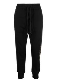 Versace Jeans Couture metallic-logo track pants - Schwarz