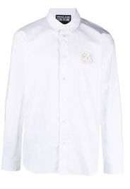 Versace Jeans Couture logo patch buttoned shirt - Weiß