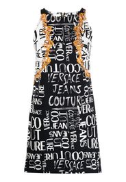 Versace Jeans Couture graphic-print sleeveless dress - Schwarz