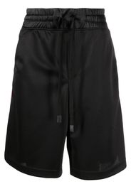 Versace Jeans Couture debossed-logo shorts - Schwarz