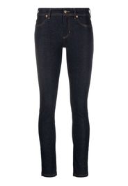 Versace Jeans Couture Halbhohe Skinny-Jeans - Blau