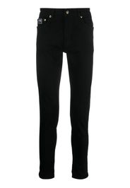 Versace Jeans Couture logo-patch cotton trousers - Schwarz