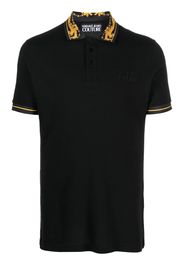 Versace Jeans Couture baroque-pattern polo shirt - Schwarz