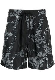 Versace Jeans Couture Chain Couture drawstring shorts - Schwarz