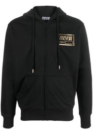 Versace Jeans Couture logo-print zip-up hoodie - Schwarz